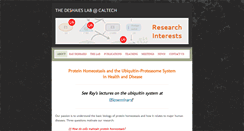 Desktop Screenshot of deshaieslab.com